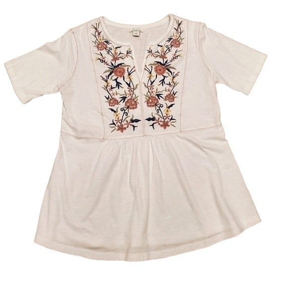 Sundance Tops White Sundance Floral Embroidered Top Poshmark